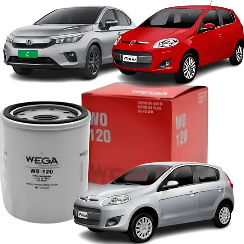Filtro de Óleo Wega - Fiat Palio - Idea - Strada - Siena...
