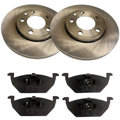 Kit Discos e Pastilhas de Freio Dianteiros - Vw Fox e SpaceFox