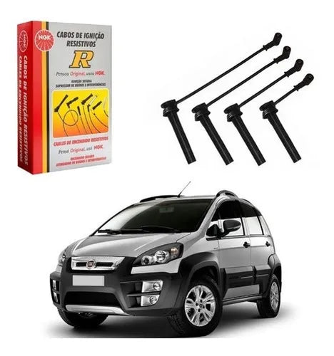 Kit Cabo De Vela NGK - Fiat 1.8 16V Idea - Doblo - Palio...